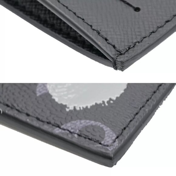 LOUIS VUITTON LV x YK Coin Card Holder Monogram Eclipse Dot Black - Picture 8 of 14
